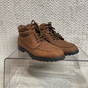 Vtg 90s Maine Woods Womens Brown Leather‎ Hiking Ankle Lace Up Boots size 9M